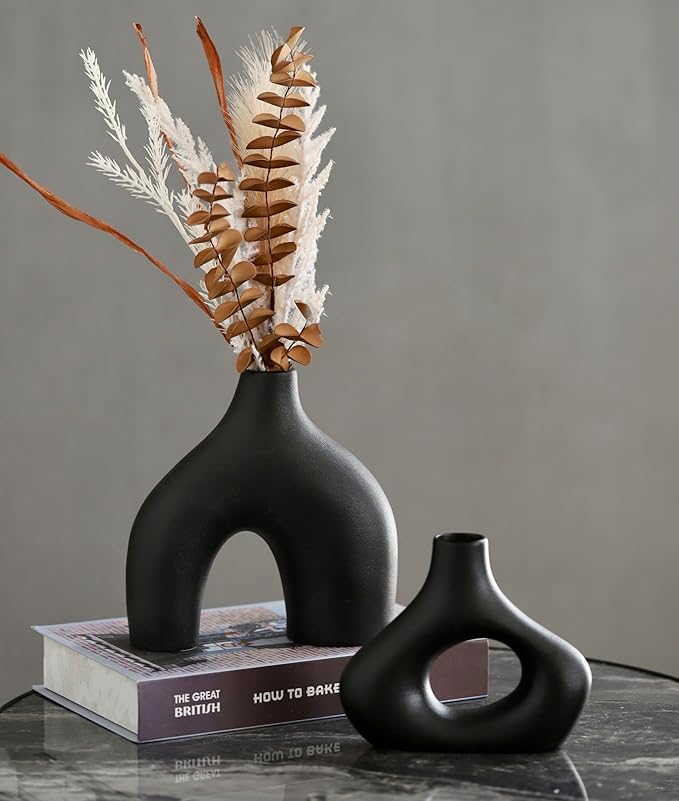 Carrot's Den Donut Vase, Olive Plant, Living Room, Modern Home - Image 8