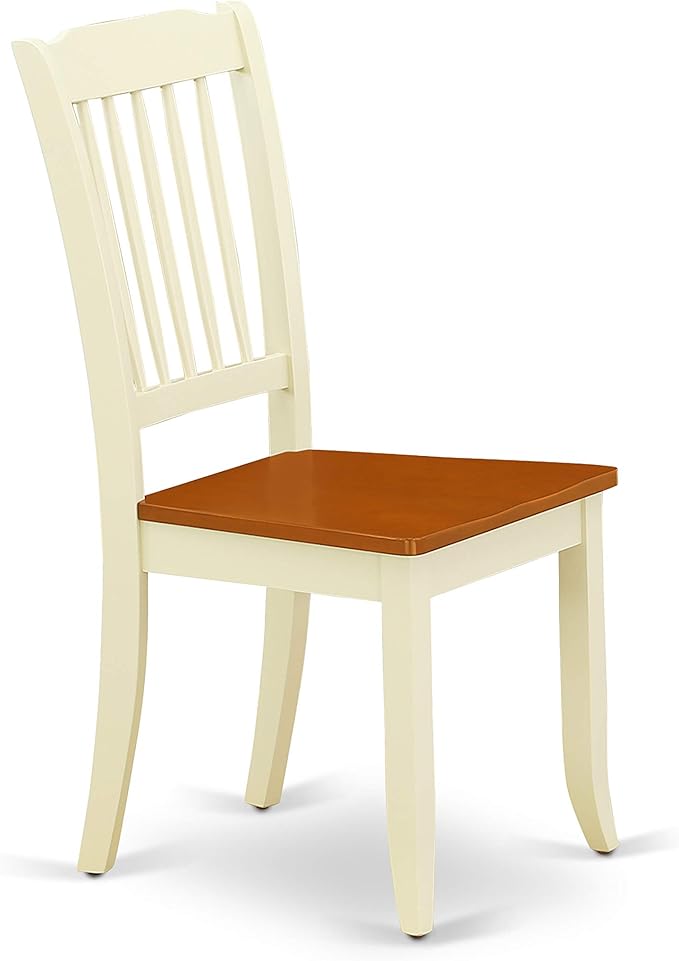 East West Furniture QUDA7-BMK-W 7 Piece Dining Table Set Consist of a Rectangle - Image 9