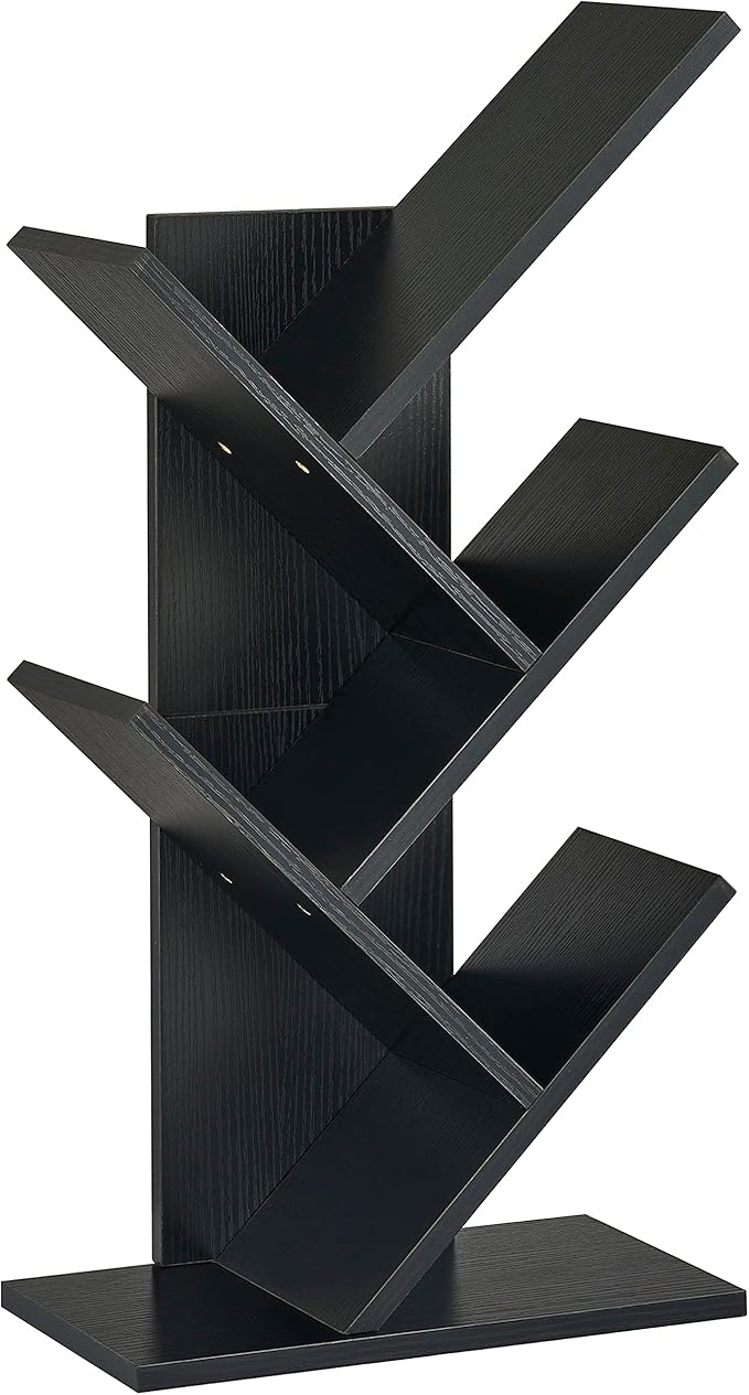 Hoctieon 4 Tier Tree Bookshelf, 4 Shelf Bookcase, Free Standing Tree Bookcase - Image 9