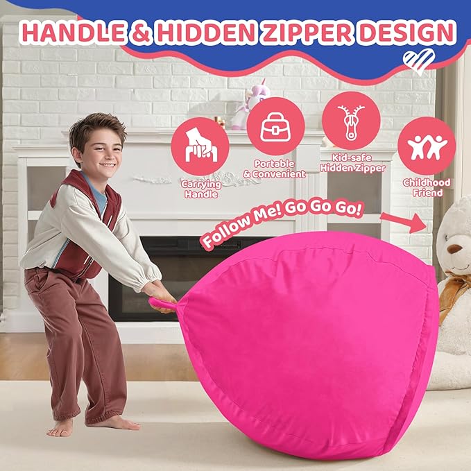 2FT Bean Bag Chair, Comfy Bean Bag Chairs - Image 4