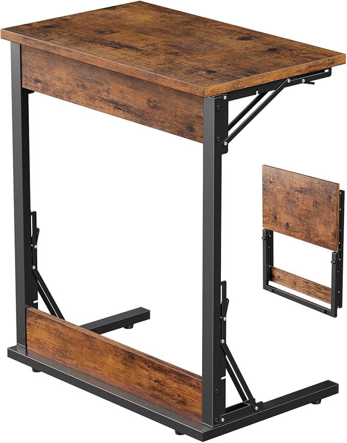 Tatub Folding TV Tray Table, Small Sofa-Side Laptop Desk by Tatub