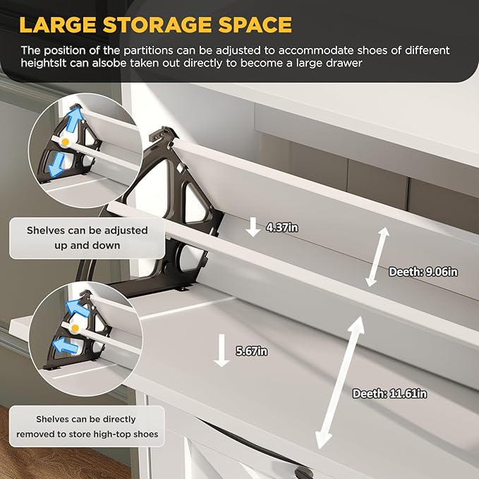 Maupvit Large Shoe Storage Cabinet - Image 6