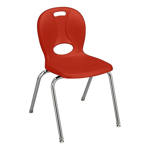 Learniture LNT-118-CSW-RD Learniture Structure Series Stackable School Chairs - Image 4