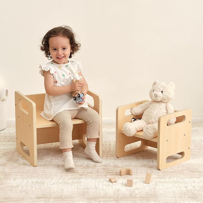 OOOK Montessori Weaning Table and Chair Set, Kids Activity Table and Chair Set - Image 3