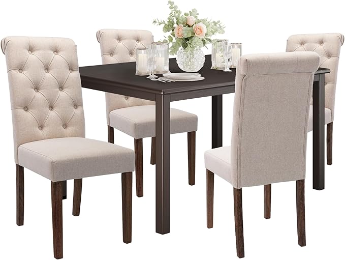 COLAMY 5-Piece Dining Table Set by COLAMYINC