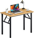 Need Folding Desk for Home Office 39-3/8'' Length Modern Folding Table Computer by Need