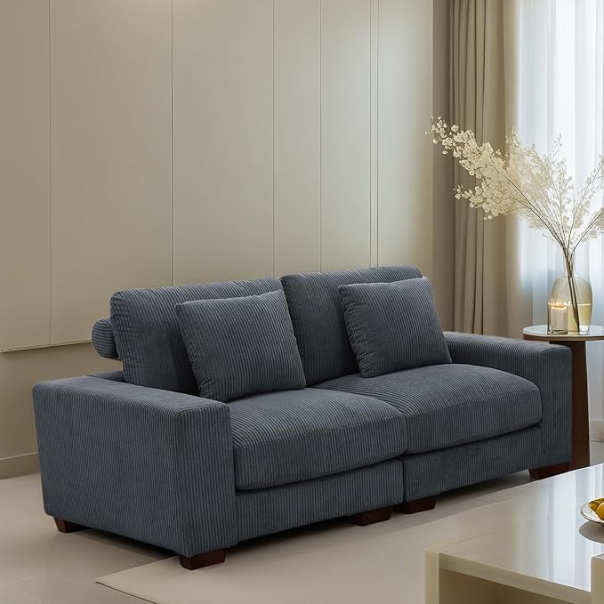 Sectional Couches for Living Room, Stylish Sectional Loveseat Sofa - Image 4