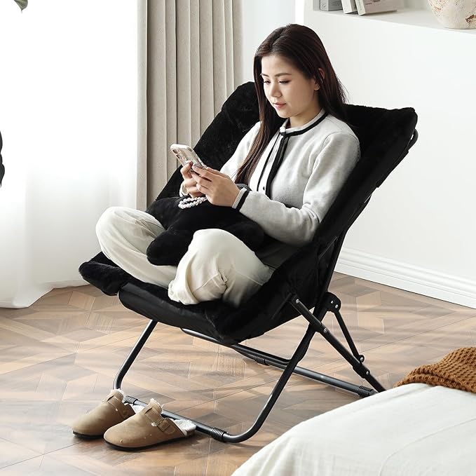Welnow Comfy Saucer Chair, Oversized Folding Reading Chair - Image 8