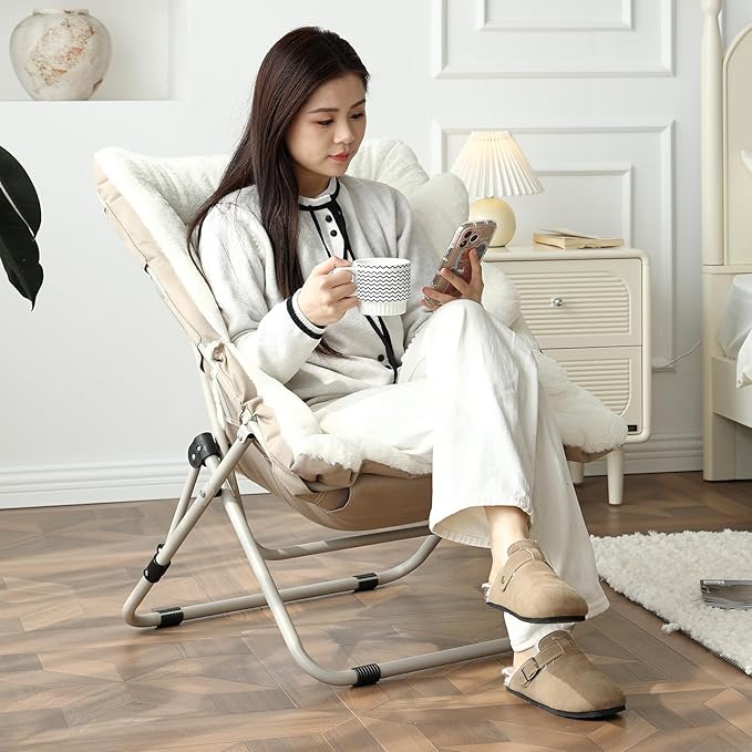 Welnow Comfy Saucer Chair, Oversized Folding Reading Chair - Image 9