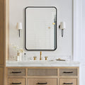 20x28 Rounded Rectangle Bathroom Mirrors by PUZONJIG