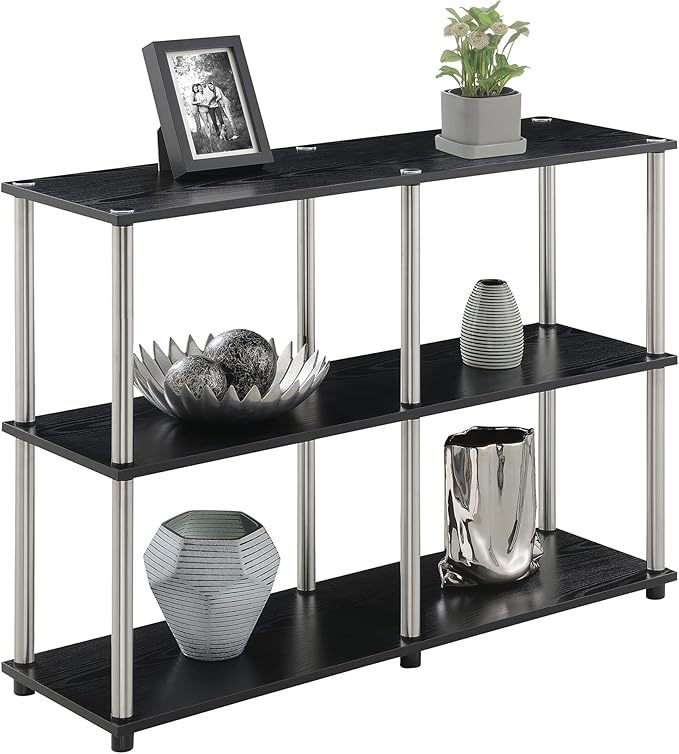 Convenience Concepts Designs2Go No Tools 3 Tier Wide Console Table 42" - Image 11