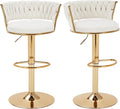 VECELO Bar Stools Set of 2, Adjustable Barstools Counter Height Stools by VECELO