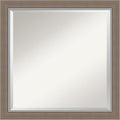 Amanti Art Brown Wall Mirror 23x23 Eva Brown Narrow Square Bathroom Mirror by AmantiArt