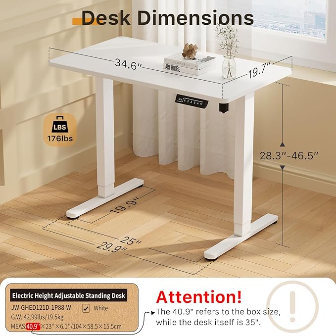 JOY worker Small Electric Standing Desk - Image 2