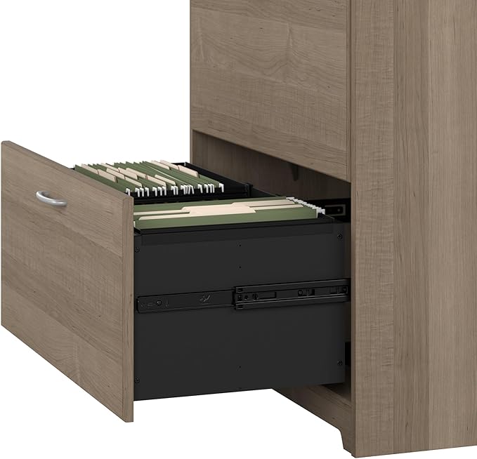 Bush Furniture Cabot 2 Drawer Lateral File Cabinet in Ash Gray, Home Office - Image 5