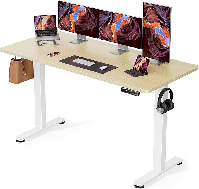 ErGear Height Adjustable Electric Standing Desk, 63 x 28 Inches Sit Stand up by ErGear