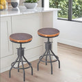 Diwhy Industrial Vintage Kitchen Counter Height Adjustable Bar Stool, Farmhouse by Diwhy