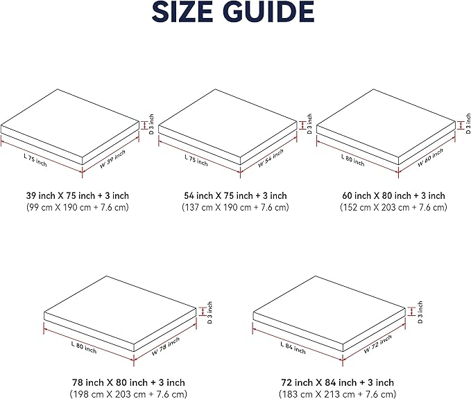 3 Inch White Goose Feather Mattress Topper, Full Feather Bed Topper, Mattress - Image 7