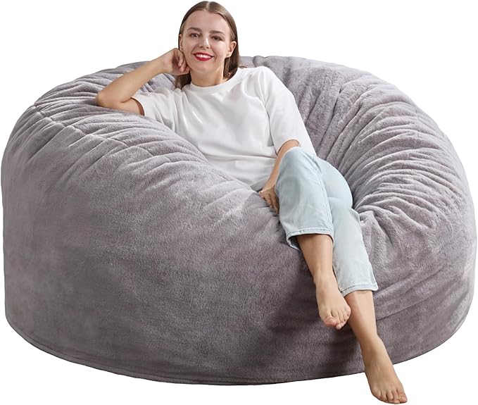Hobestluk 5ft Bean Bag Chairs for Adults Large Beanbag Chair - Image 8