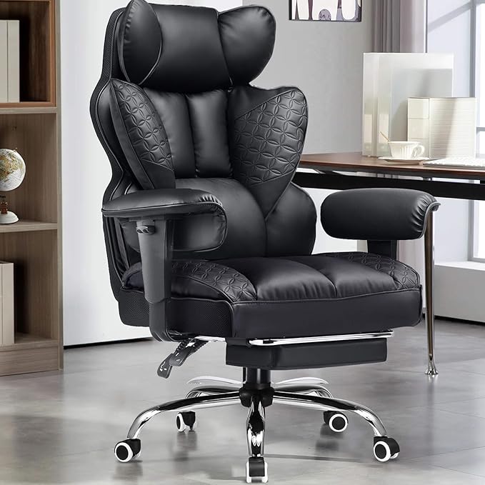 GTRACING Big and Tall Gaming Chair 400lbs Heavy Duty Office Chair by GtracingDirect