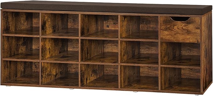 DINZI LVJ Shoe Bench, Entryway Storage Bench by DINZILVJ