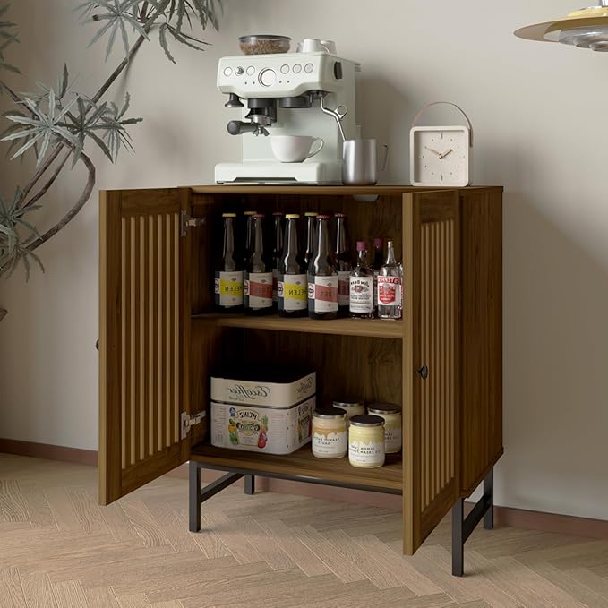 Buffet Storage Cabinet with 2 Doors, Kitchen Sideboard with Storage, Coffee Bar - Image 3