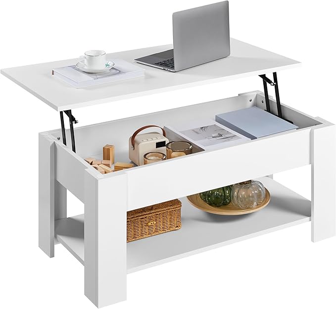 Yaheetech Lift Top Coffee Table w/Hidden Storage Compartment and Storage Shelf by Yaheetech