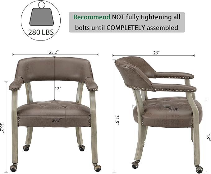 LEEMTORIG Large Dining Chairs - Image 3