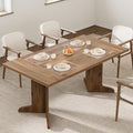 71" Large Dining Table for 6, Farmhouse Kitchen Table by IDEALHOUSE