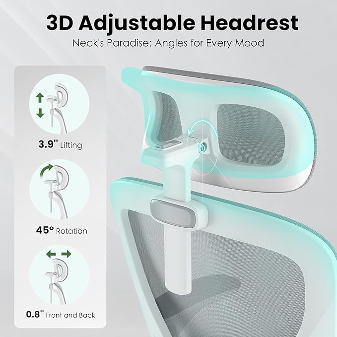 Ergonomic Office Chair, Comfy Home Office Chair High Back Computer Chair - Image 5