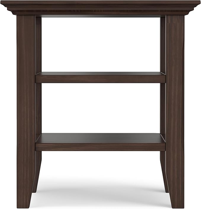 SIMPLIHOME Acadian SOLID WOOD 19 inch Wide Square Transitional End Table in - Image 10