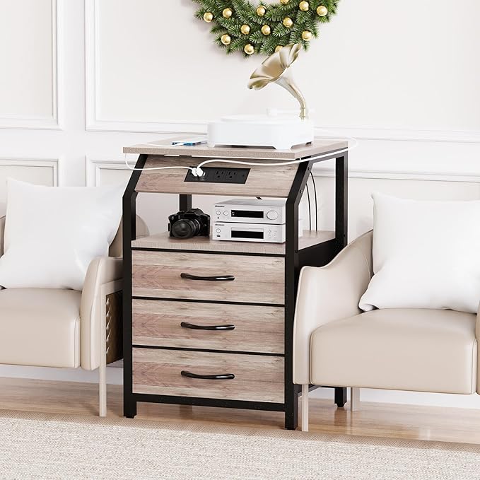 Night Stand Set of 2, Nightstands - Image 2