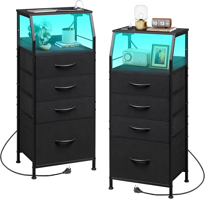 WLIVE Night Stand Set of 2 by WLIVE