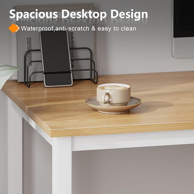 Need Computer Desk, 47 inch Home Office Desk, Modern Simple Style Home Office - Image 5