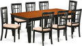 East West Furniture LGNI9-BCH-C 9 Piece Dining Table Set Includes a Rectangle by EastWestFurniture