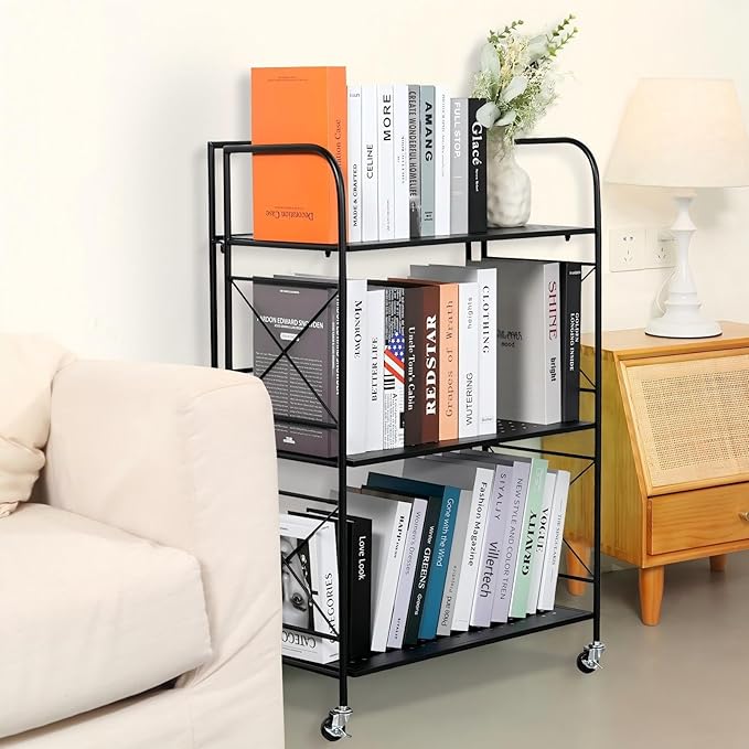 Foldable 3-Tier Metal Shelf - Image 2