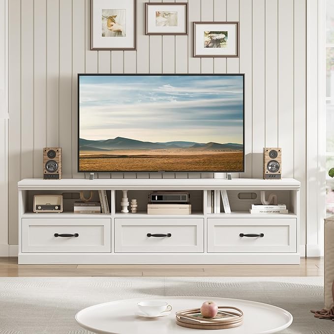 GarveeHome TV Stand for 65/70/75 Inch TV, Entertainment Center - Image 2