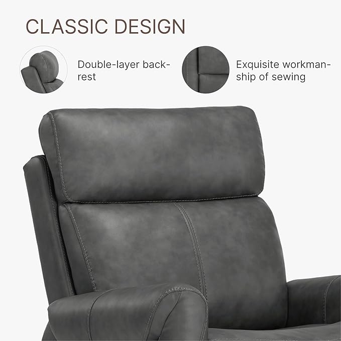Leather Recliner Chair for Adults Wall Hugger RV Recliner - Image 6
