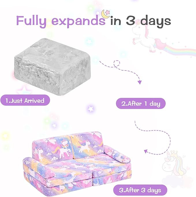 IFNOW Modular Kids Play Couch, Toddler Couch Kids Sofa, Child Sectional Sofa - Image 8
