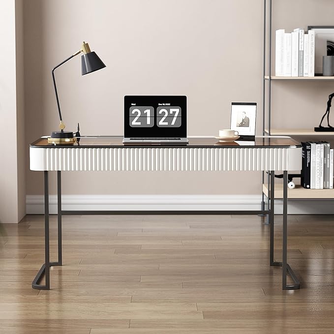 Lartis Office Desk with Drawer - Image 6