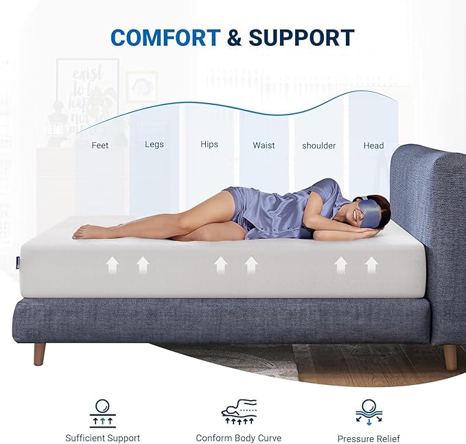 Avenco King Size Mattress, 12 Inch King Memory Foam Mattress in a Box - Image 3