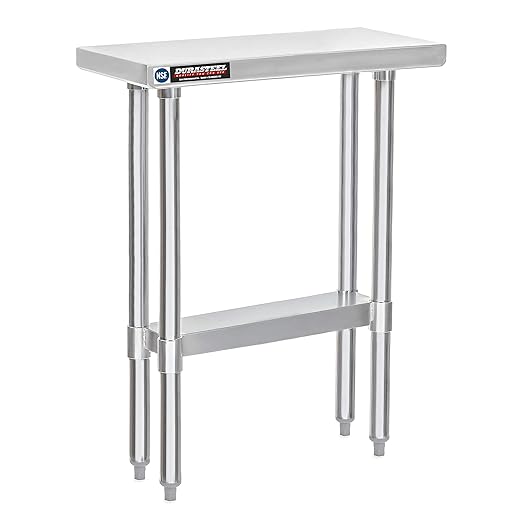 DuraSteel 30x12 Narrow Stainless Steel Table by DuraSteel