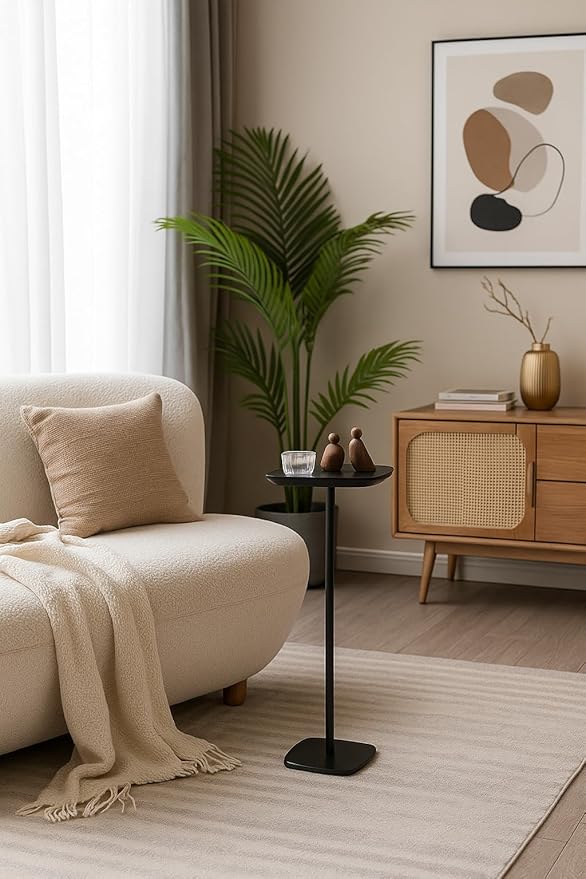 Modern Martini Pedestal Side Table - Image 4