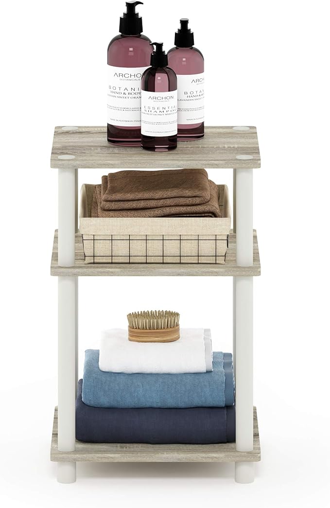 Furinno Just 3-Tier Turn-N-Tube End Table / Side Table / Night Stand / Bedside - Image 4