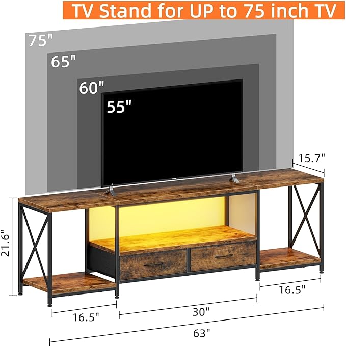 LED TV Stand for 75 70 Inch TV - Image 3