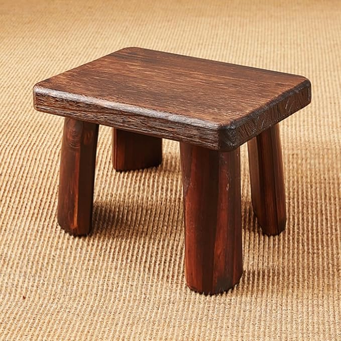 Wooden Stool, Rectangular Bedside Step Stool, Step Ladder - Image 8