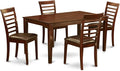 East West Furniture CAML5-MAH-LC 5 Piece Dining Set Includes a Rectangle Dinner by EastWestFurniture
