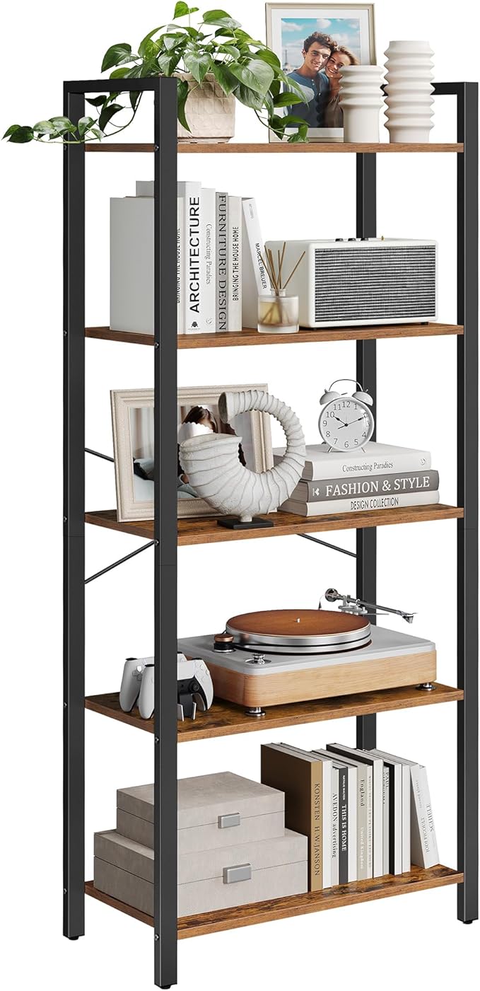 VASAGLE 5-Tier Bookshelf, Bookcase by VASAGLEbySONGMICSHOME