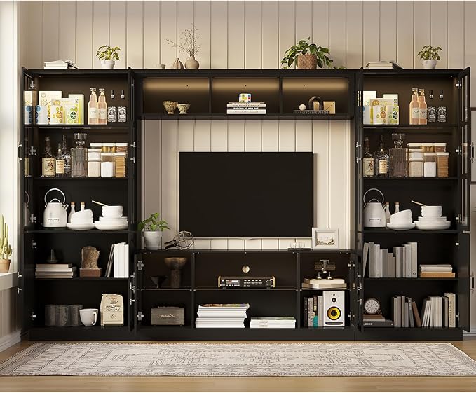 4-Piece Wall Unit TV Stand - Image 2