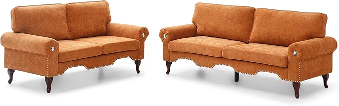 2 Piece Sectional Sofa Set, 2+3 Seat Convertible Couch - Image 3